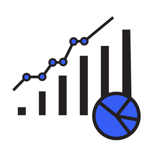 reporting data & analytics icon